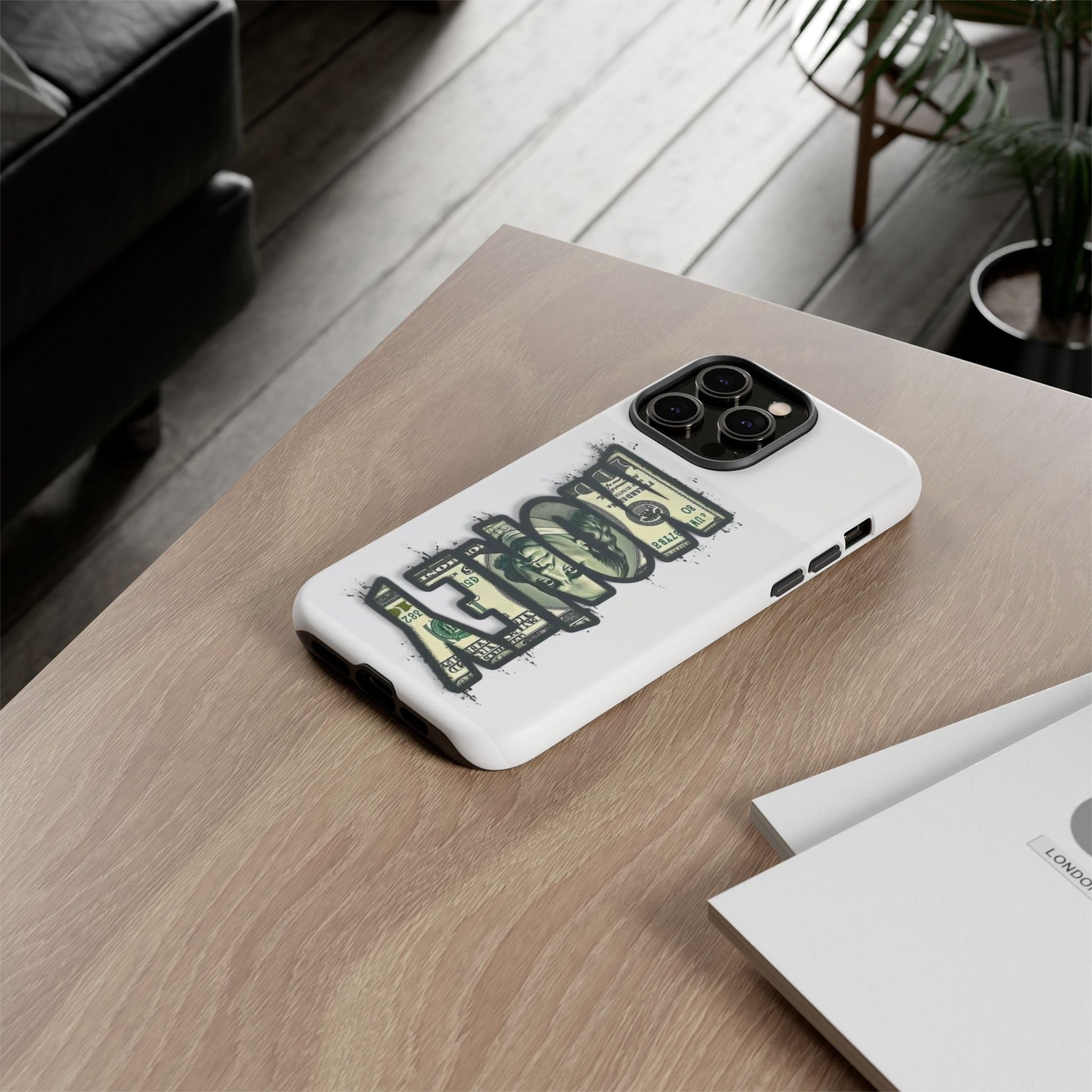 Cool Money Phone Case, Tough Phone Cover, Unique Gift for Him, Phone Accessories, Trendy Cell Phone Case