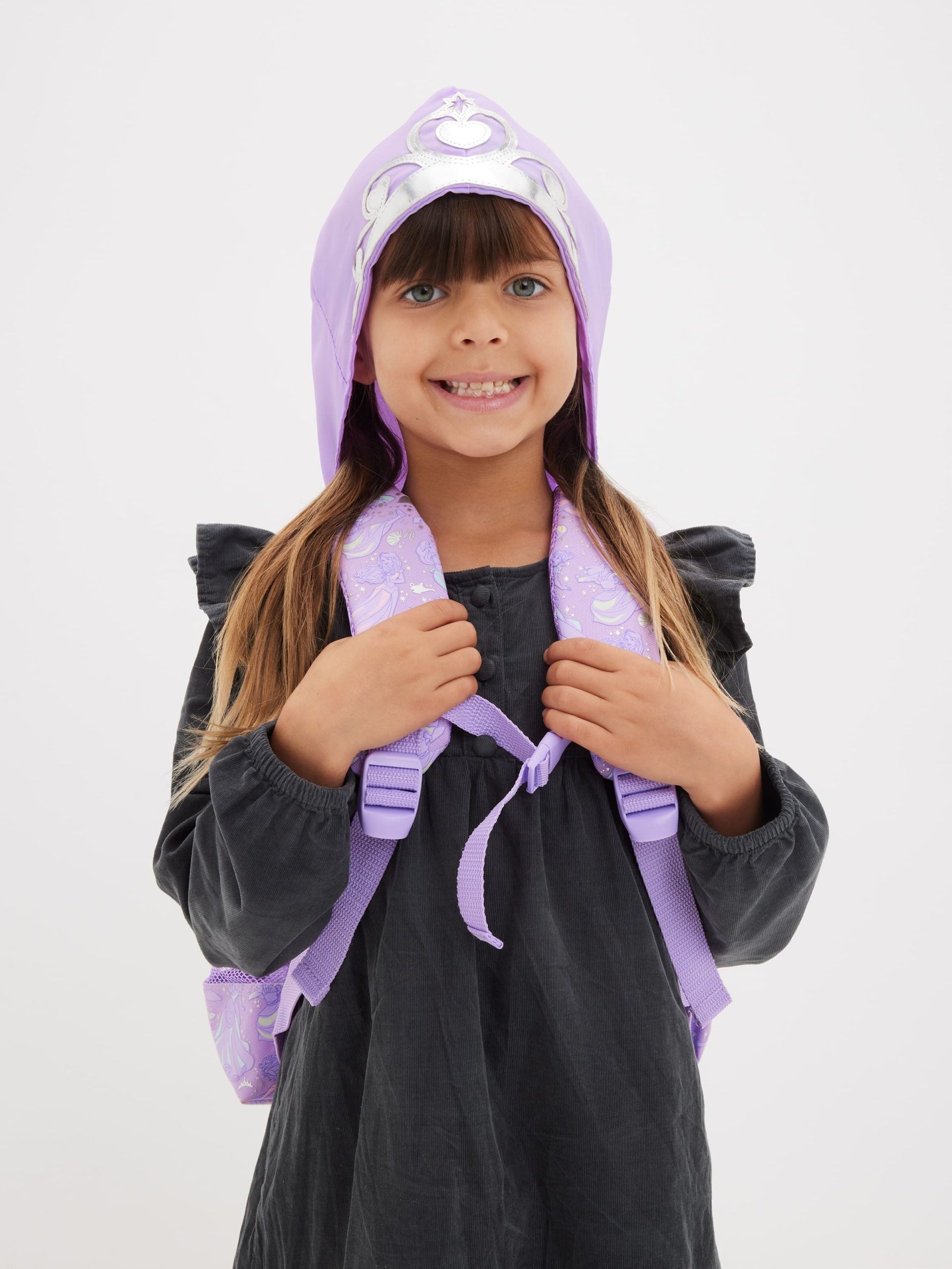 Smiggle - Disney Prenses Junior Kapşonlu Sırt Çantası-2