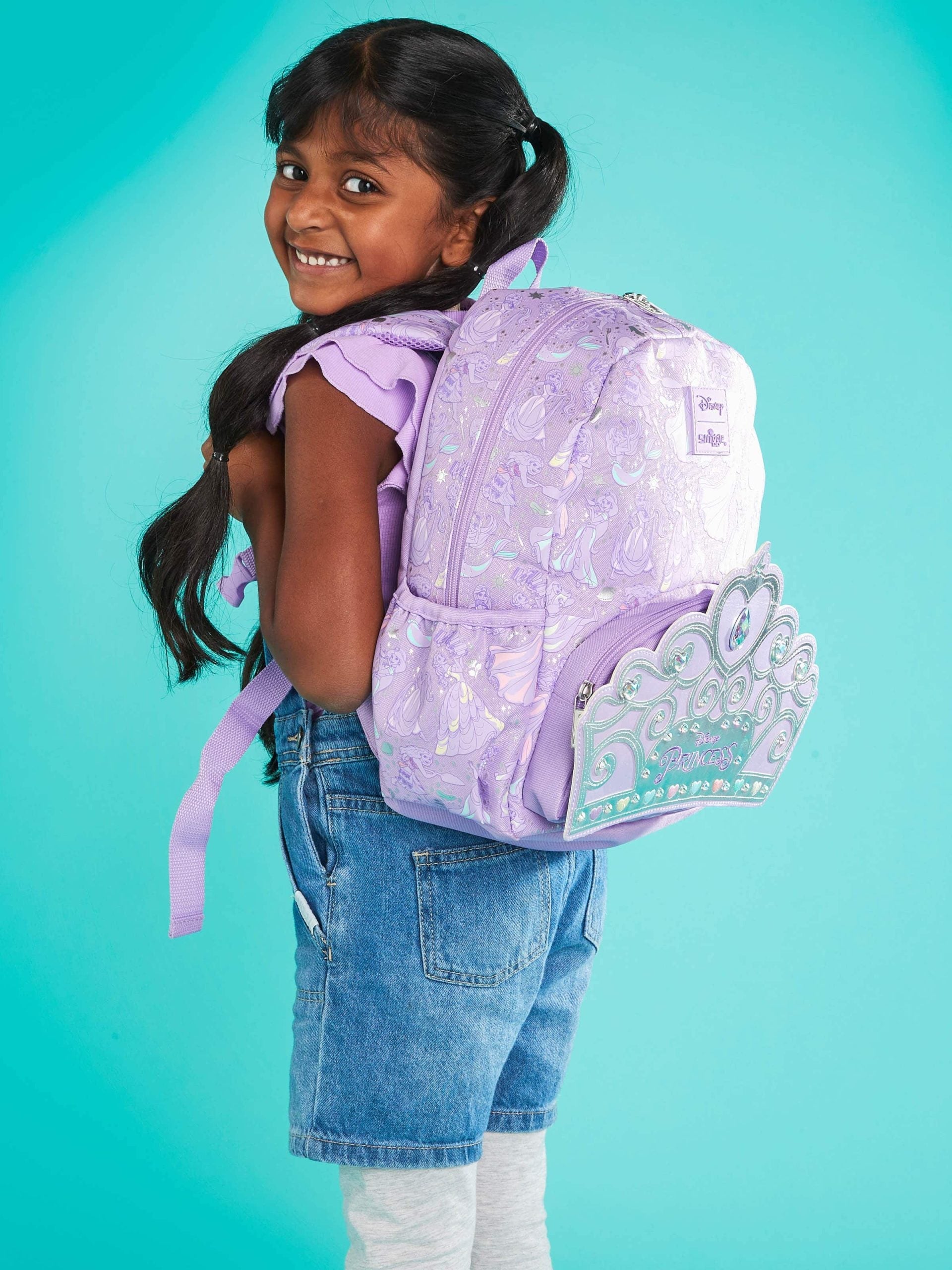 Smiggle - Disney Prenses Junior Kapşonlu Sırt Çantası-4