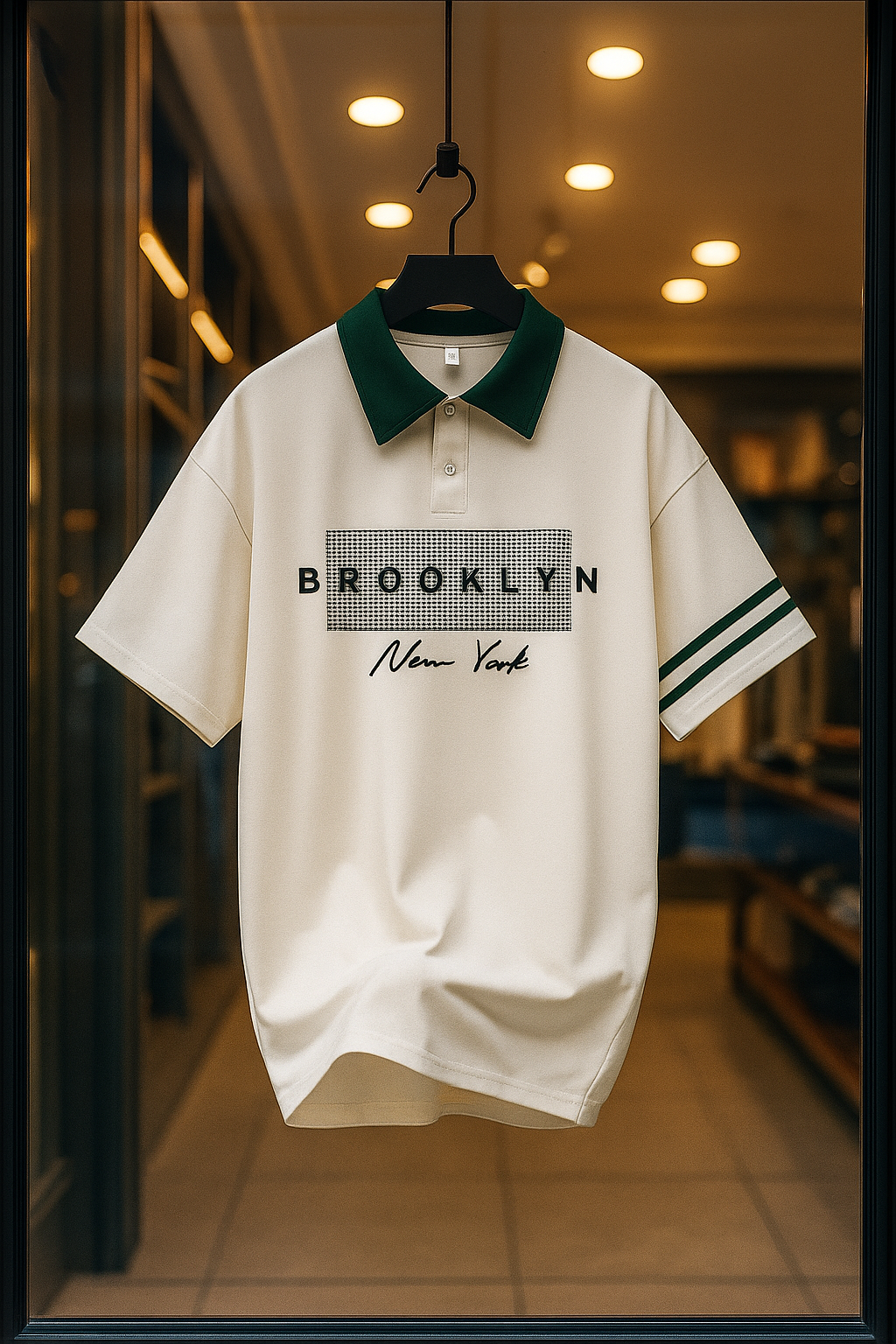 New yazlık Brooklyn New York T-shirt beyaz